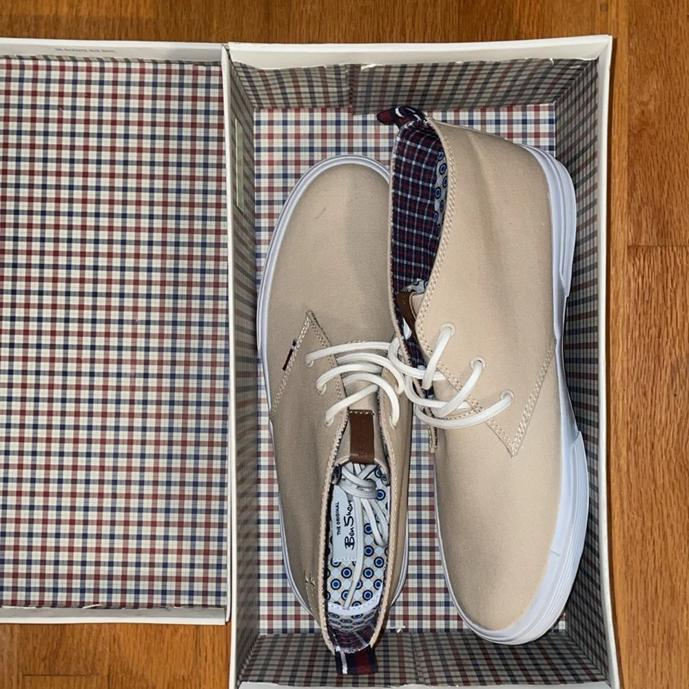 NWT Ben Sherman Bristol Chukka in Tan Cotton - Picture 4 of 12